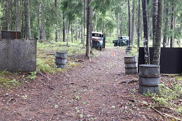Paintball-pelin alue.
